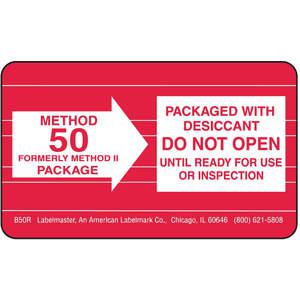 LABELMASTER B50R Method 50 Label 2-1/2 Width x 1-1/2 Height Paper | AH6GXZ 35ZL25