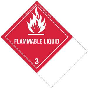 LABELMASTER ETSNT6 Etikett für brennbare Flüssigkeiten 100 mm x 150 mm 500 | AH6GPL 35ZJ44