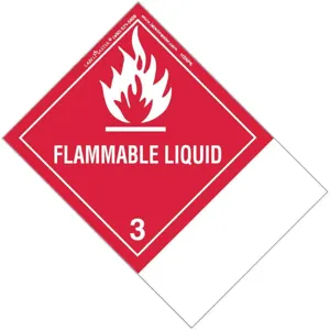 LABELMASTER ETSNT6 Flammable Liquid Label 100mm x 150mm 500 | AH6GPL 35ZJ44