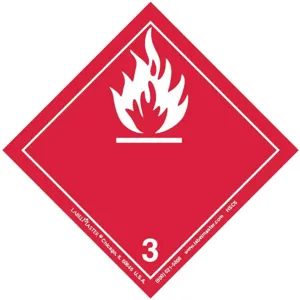 LABELMASTER HC6 Flammable Liquid Label 100mm x 100mm 500 | AH6GPQ 35ZJ48