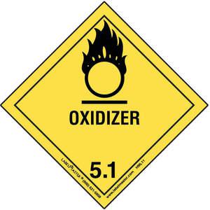 LABELMASTER HML11 Oxidizer Label 100mm x 100mm Paper 500 | AH6GQW 35ZJ76