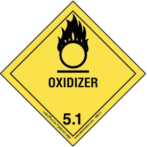 LABELMASTER HML11 Oxidizer Label 100mm x 100mm Paper 500 | AH6GQW 35ZJ76