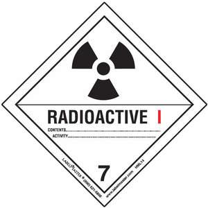 LABELMASTER HML14 Radioaktives Etikett 100 mm x 100 mm Papier | AH6GVV 35ZK69
