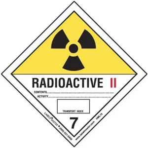 LABELMASTER HML15 Radioactive Label 100mm x 100mm Paper | AH6GUY 35ZK49