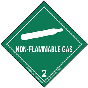 LABELMASTER HML4 Non-Flammable Gas Label 100mm x 100mm 500 | AH6GQL 35ZJ67