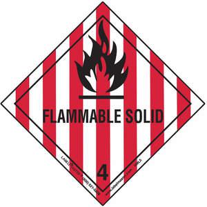 LABELMASTER HML5 brennbares festes Etikett 100 mm x 100 mm 500 | AH6GTN 35ZK17