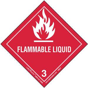 LABELMASTER HML6 Etikett für brennbare Flüssigkeiten 100 mm x 100 mm 500 | AH6GPG 35ZJ40