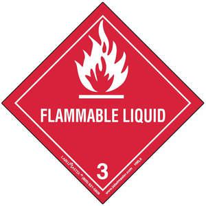 LABELMASTER HML6C Flammable Liquid Label 100x100mm PK100 | AH6GPF 35ZJ39