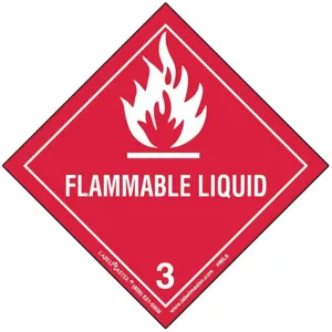 LABELMASTER HML6C Flammable Liquid Label 100x100mm PK100 | AH6GPF 35ZJ39