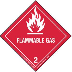 LABELMASTER HML7C Flammable Gas Label 100mm x 100mm 100 Labels | AH6GTC 35ZK07