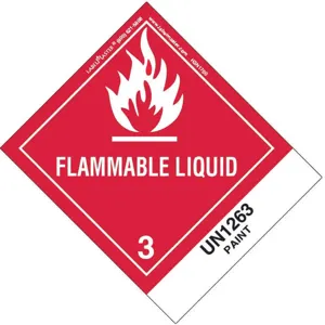 LABELMASTER HSN1700 Flammable Liquid Label 100mm x 120mm 500 | AH6GYA 35ZL26