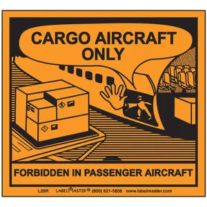 LABELMASTER SL20R Cargo Aircraft Only Label 100mm x 120mm 500 | AH6GWT 35ZK95