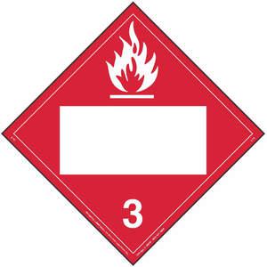 LABELMASTER ZT2 Placard 10-3/4 Inch x 10-3/4 Inch Flammable Liquid | AG9ELU 19TZ70