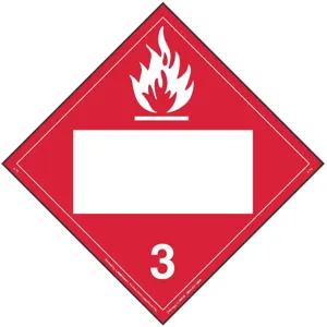 LABELMASTER ZT2 Placard 10-3/4 Inch x 10-3/4 Inch Flammable Liquid | AG9ELU 19TZ70