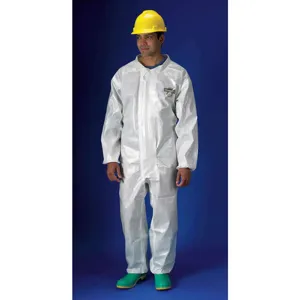 LAKELAND PBLC72110-3X Collared Chemmax (r) 2 White Elastic 3xl | AE8NJL 6EHT1