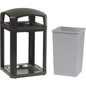 RUBBERMAID FG397000BLA Trash Can 35 Gallon Black | AD8GYL 4KFP9