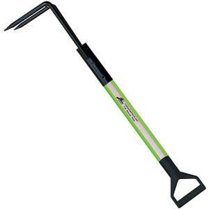 LEATHERHEAD TOOLS DBL-8RH-D Pike Pole, Solid Pole, D-Handle, Rubbish Hook, 96 Inch Length, Lime | CD4CPP