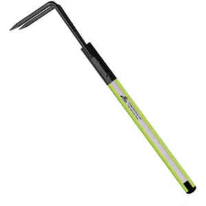 LEATHERHEAD TOOLS DBL-14RH-B Pike Pole, Solid Pole, Rubber Bumper, Rubbish Hook, 168 Inch Length, Lime | CD4CQE