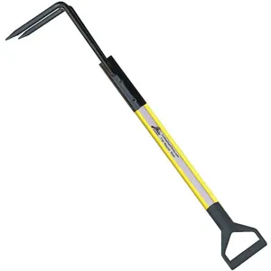 LEATHERHEAD TOOLS DBY-14RH-D Pike Pole, Solid Pole, D-Handle, Rubbish Hook, 168 Inch Length, Yellow | CD4CRN