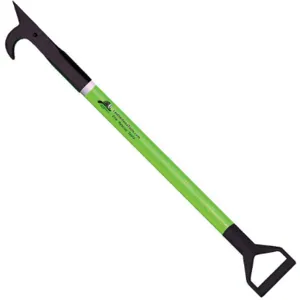 LEATHERHEAD TOOLS PLL-14AH-D Pike Pole, Hollow Pole, D-Handle, American Hook, 168 Inch Length, Lime | CD4CLE