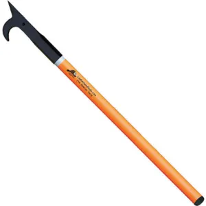 LEATHERHEAD TOOLS PLO-14AH-B Pike Pole, Hollow Pole, Rubber Bumper, American Hook, 168 Inch Length, Orange | CD4CJW