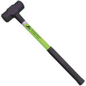LEATHERHEAD TOOLS SLL-6-24 Sledge Hammer, 6 Lbs., 24 Inch Length, Black Grip, Fiberglass Handle, Lime | AG2APZ 31AZ65
