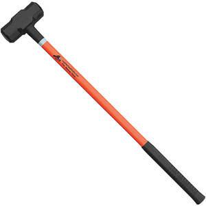 LEATHERHEAD TOOLS SLO-12-36 Vorschlaghammer, 12 Pfund, 36 Zoll Länge, schwarzer Griff, Fiberglasgriff, Orange | CD4CFC