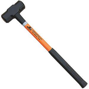 LEATHERHEAD TOOLS SLO-8-24 Vorschlaghammer, 8 Pfund, 24 Zoll Länge, schwarzer Griff, Fiberglasgriff, Orange | AG2AQD 31AZ69