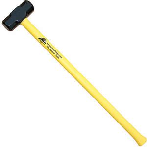 LEATHERHEAD TOOLS SLY-10-36 Sledge Hammer, 10 Lbs., 36 Inch Length, Textured Grip, Fiberglass Handle, Yellow | AG2AQK 31AZ75