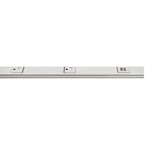 LEGRAND V20GB606TRUSB Raceway Strip Steel Ivory 12 Outlets 6 inch | AF6JAE 19NH69