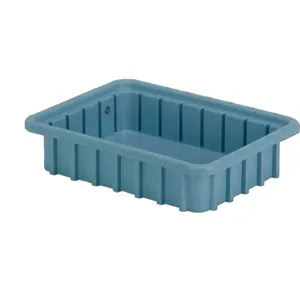 LEWISBINS DC1025 Blue Divider Box 10-3/4 x 2-1/2 Inch Light Blue | AA2CYG 10E090