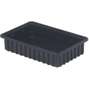 LEWISBINS DC2035-XL Esd Divider Box 16-1/2 x 11 x 3-1/2 Inch Black | AF3PXR 8APE3