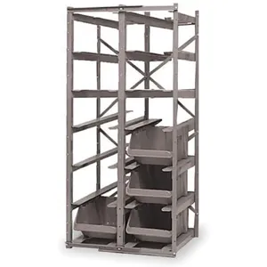 LEWISBINS HR1616 w/ 12 pc SH2416-8 Pick Rack 19-3/8d x 36-7/8w x 57h 12 Bins | AC8NCQ 3CLX1