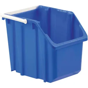 LEWISBINS NPL215 Blue Stack And Nest Bin 14-7/8 Inch Length Blue | AA2CYX 10E134