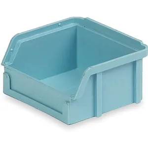 LEWISBINS PB10-F Lt Blue Hang And Stack Bin 3-1/2 Inch Length 4 Inch Width | AC8NAT 3CLP5