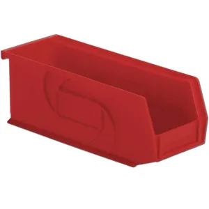 LEWISBINS PB104-4 Red Hang/stack Bin 4h x 4-1/8w x 10-7/8d Red | AB6GQE 21P559