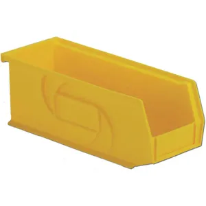 LEWISBINS PB104-4 Yellow Hang/stack Bin 4h x 4-1/8w x 10-7/8d Yellow | AB6GQF 21P560