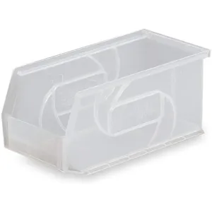 LEWISBINS PB105-5 Clear Hang And Stack Bin 10-7/8 Inch Length Clear | AC8HUD 3AFJ8