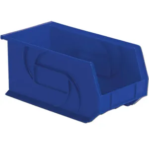 LEWISBINS PB148-7 Blue Hang/stack Bin 7h x 8-1/4w x 14-3/4d Blue | AB6GRG 21P584