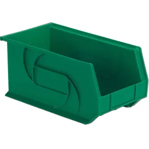 LEWISBINS PB148-7 Green Hang/stack Bin 7h x 8-1/4w x 14-3/4d Green | AB6GRL 21P588