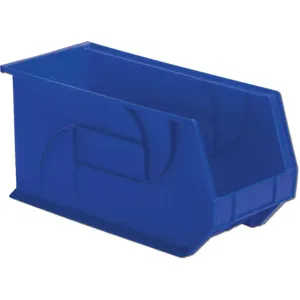 LEWISBINS PB1808-9 Blue Hang/stack Bin 9h x 8-1/4w x 18d Blue | AB6GRT 21P594