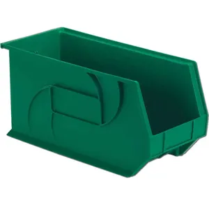 LEWISBINS PB1808-9 Green Hang/stack Bin 9h x 8-1/4w x 18d Green | AB6GRX 21P598