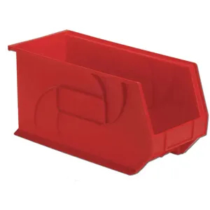 LEWISBINS PB1808-9 Red Hang/stack Bin 9h x 8-1/4w x 18d Red | AB6GRU 21P595