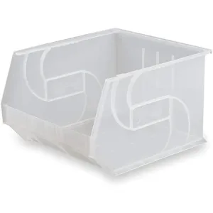 LEWISBINS PB1816-11 Clear Hang And Stack Bin 18 Inch Length 16-1/2 Inch Width | AC8NAR 3CLP4