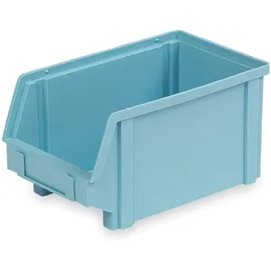 LEWISBINS PB30-F Lt Blue Hang And Stack Bin 9-1/2 Inch Length Light Blue | AC8NAZ 3CLR2