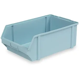 LEWISBINS PB50-F Lt Blue Hang And Stack Bin 18-1/2 Inch Length Light Blue | AC8NBG 3CLR9