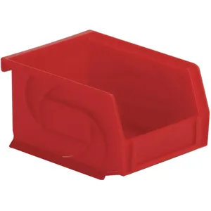 LEWISBINS PB54-3 RED Hang and Stack Bin Hopper Red | AJ2ETP 49K913