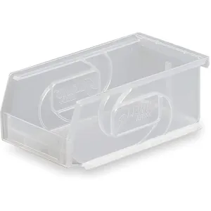 LEWISBINS PB74-3 Clear Hang And Stack Bin 7-3/8 Inch Length Clear | AC8HUB 3AFJ6