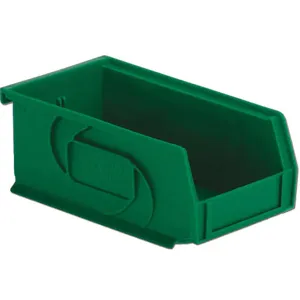 LEWISBINS PB74-3 Green Hang/stack Bin 3h x 4-1/8w x 7-3/8d Green | AB6GQB 21P556