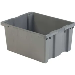 LEWISBINS SN3024-15 Gray Stack And Nest Bin 30-1/8 Inch Length Gray | AF2JGZ 6UFY7